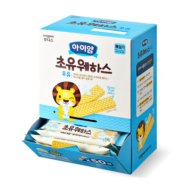 [아이얌] 초유 웨하스 우유 대용량팩 (6g*50입)