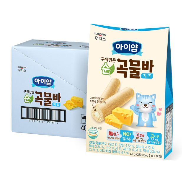 아이얌 구워만든 순곡물바 치즈 40g×6개 / 1box