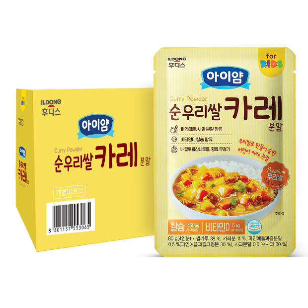 [아이얌] 순 우리쌀 카레 80g*16입(1박스)
