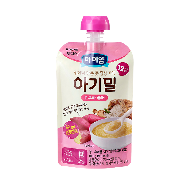 [아이얌] 아기밀 고구마 퓨레 1파우치