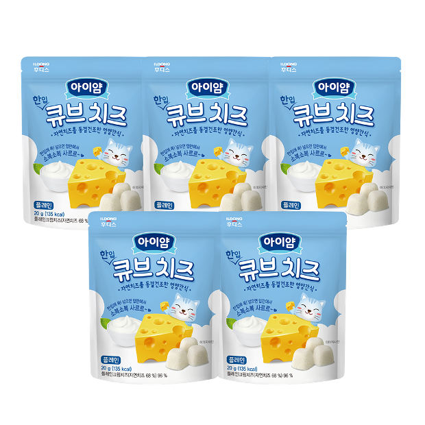 [아이얌] 한입 큐브 치즈 플레인 5개